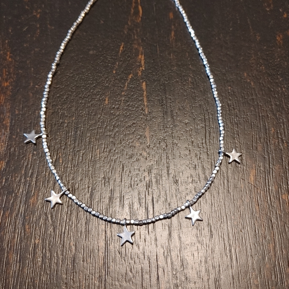 star necklace - choker style necklace